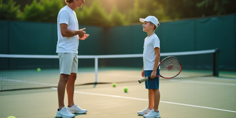 joueur tennis en action